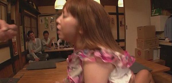  Minami Kitagawa foursome ends in an asian cum facial